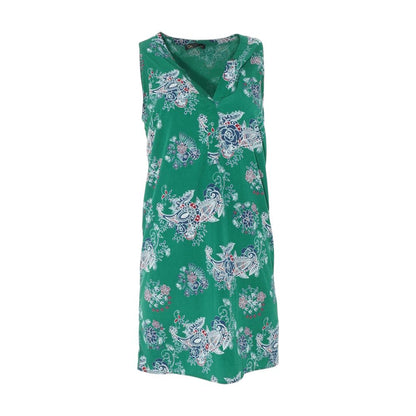 Green Paisley Mini Dress