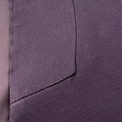 Purple Blend Tailored Wool Silk Wrap Jacket