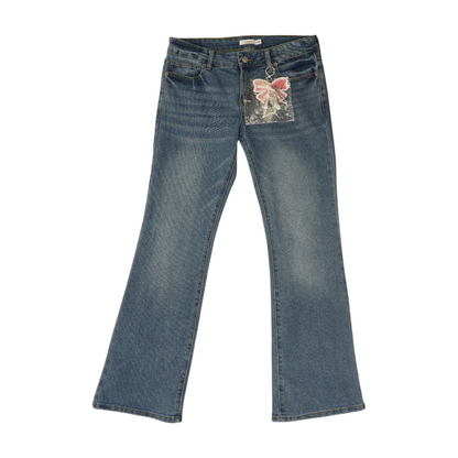 Blue Bootcut Jeans