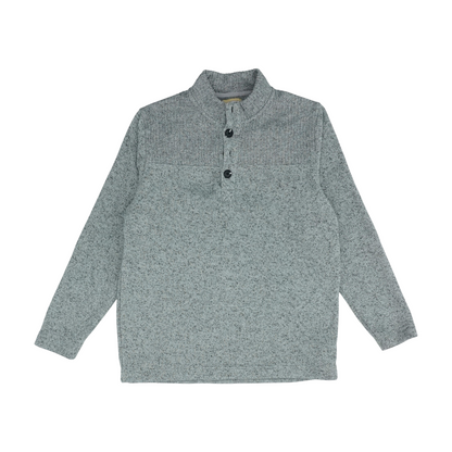Gray Solid Pullover Sweater