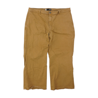 Brown Plus Size Wide Leg Jeans
