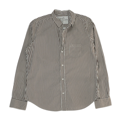 Brown Striped Button Down