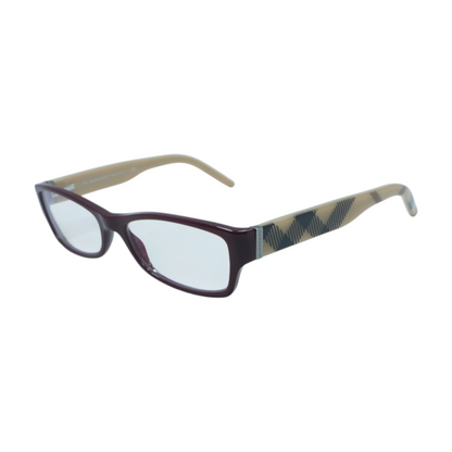 Burgundy B 2094 Rectangle Prescription Eyewear