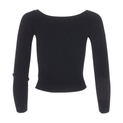 Black Cardigan Sweater