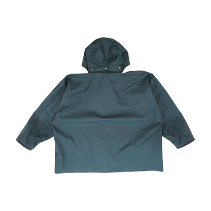 Gray Solid Rain Coat