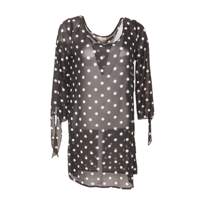 Black Polka Dot Mini Dress