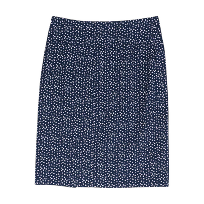 Navy Floral Mini Skirt