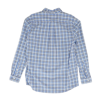 Blue Check Long Sleeve Button Down