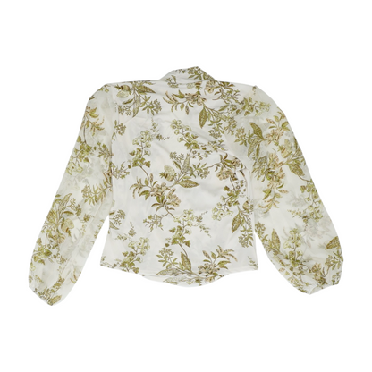 Beige Floral Blouse