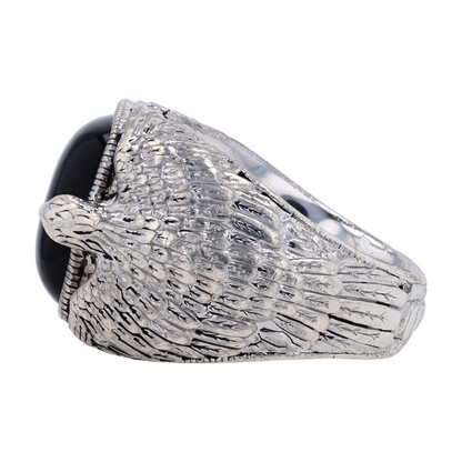 Sterling Silver Onyx Statement Ring