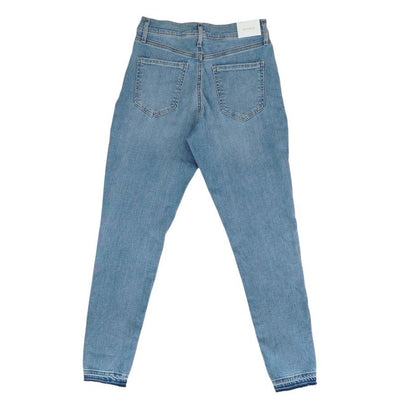 Blue High Rise Skinny Leg Jeans