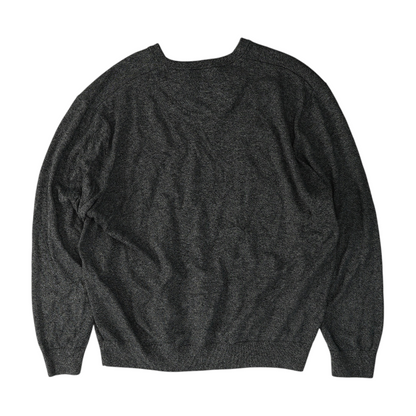 Navy Print Pullover Sweater