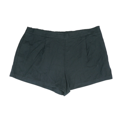 Black Plus Solid Knit Shorts