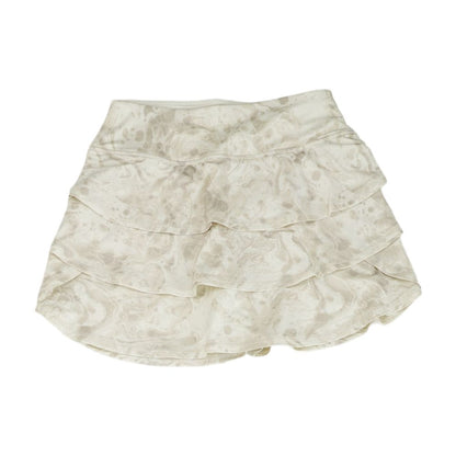 Beige Tie-Dye Mini Skort