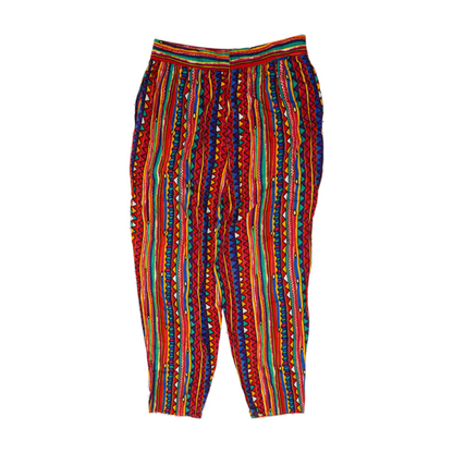 Multi Plus Size Abstract Pants