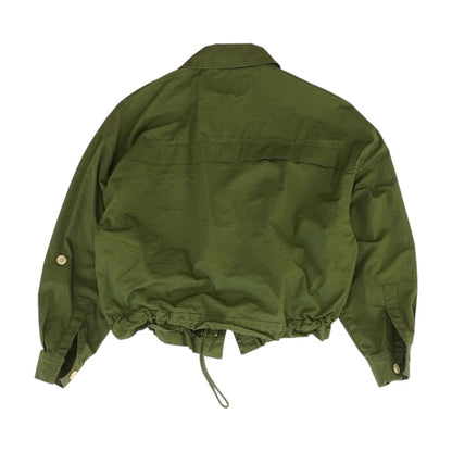 Green Solid Lightweight Jacket