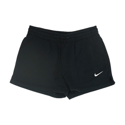 Black Solid Active Shorts