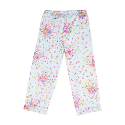 White Floral Pajama Bottom