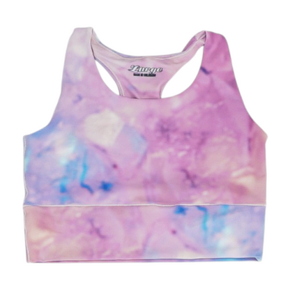 Pink Tie-Dye Sports Bra