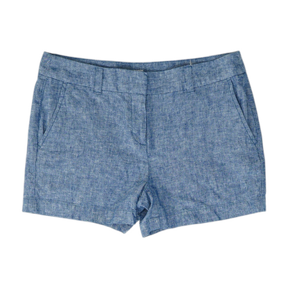 Blue Solid Chino Shorts