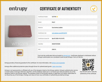 Pink Microguccissima Wallet on Strap