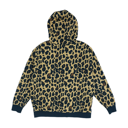 Brown Animal Print Hoodie Pullover