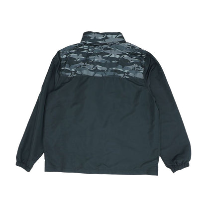 Black Color Block Rain Jacket