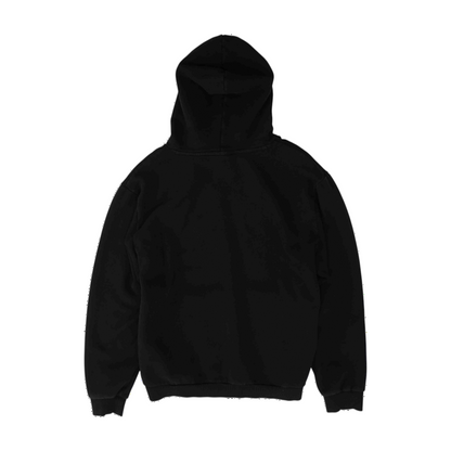 Black Solid Hoodie Pullover
