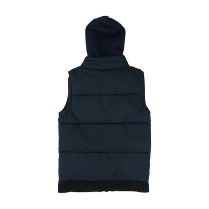 Navy Solid Puffer Vest