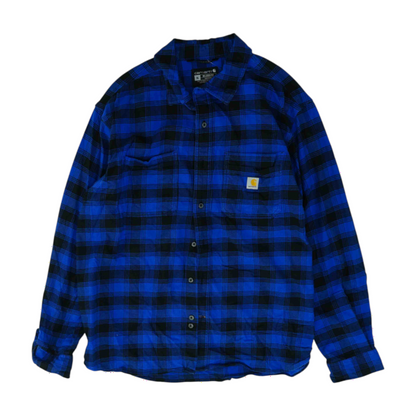 Blue Plaid Flannel Button Down