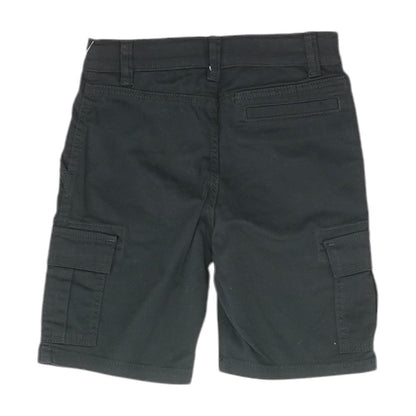 Black Solid Cargo Shorts