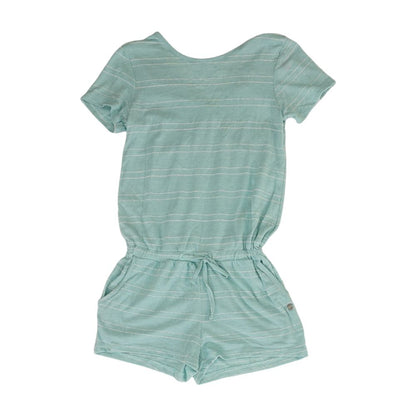 Green Striped Romper