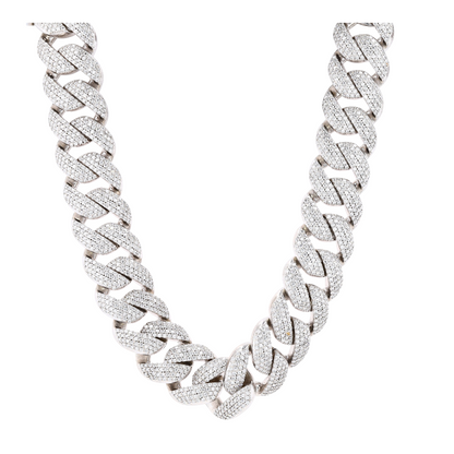 Sterling Silver Moisanite Chain Necklace