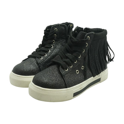 Charle Fringe Black Athletic Shoes