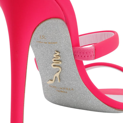 Cleo Suede Sandal 100 in Fuchsia