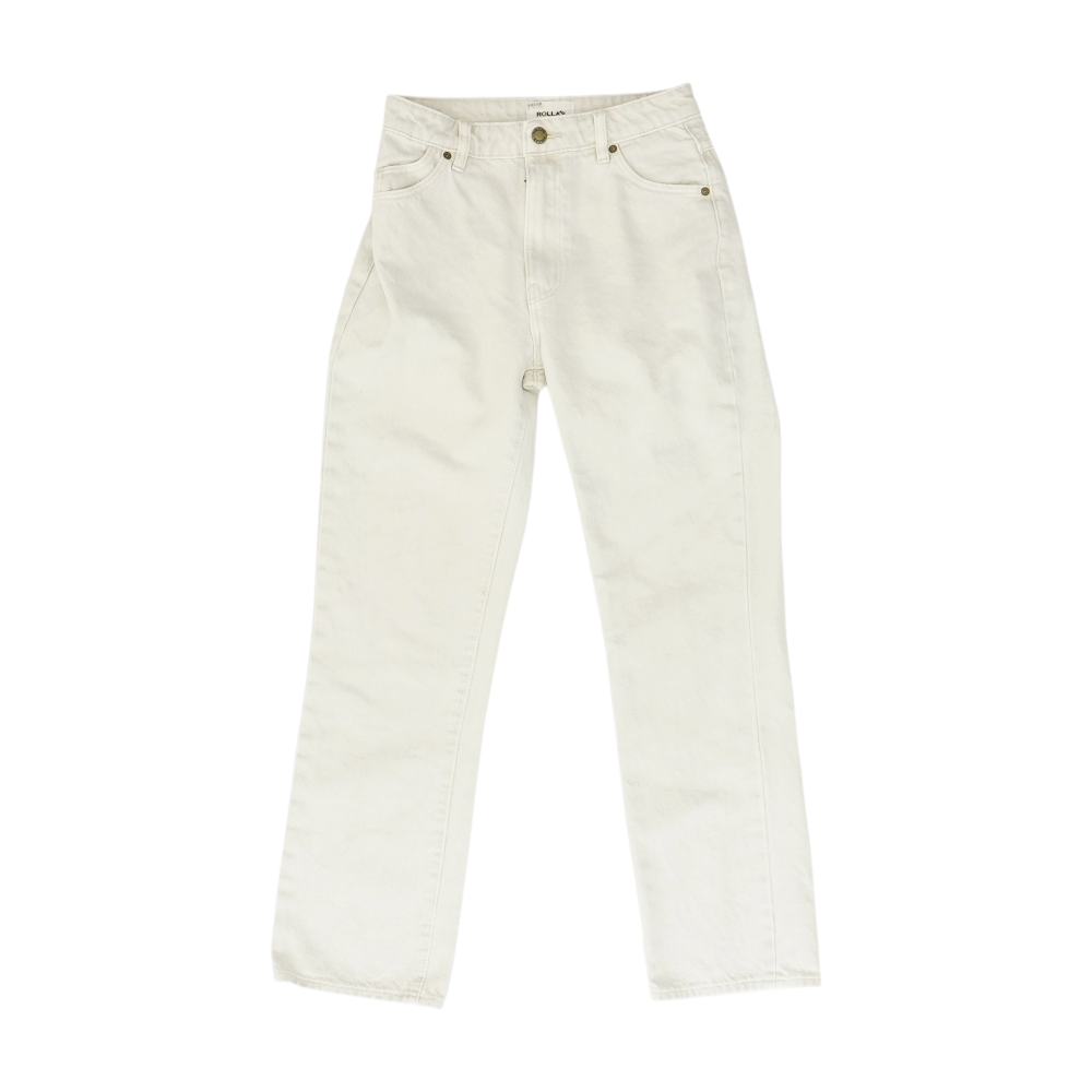 Beige Straight Jeans