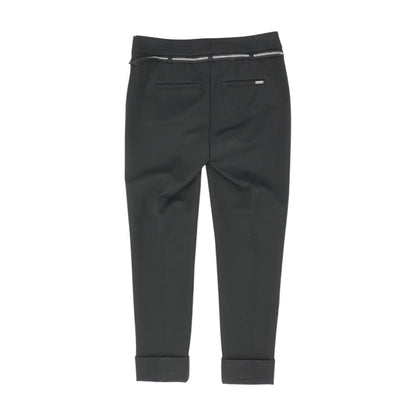 Black Solid Dress Pants