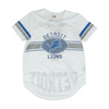 Women's White Detroit Lions Short Sleeve Jersey