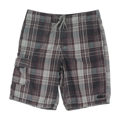 Gray Plaid Swim Bottom