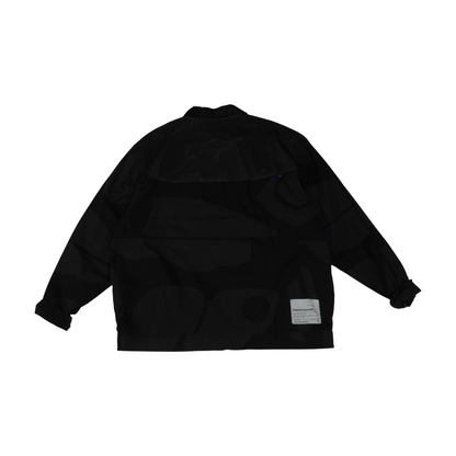 Black Print Active Jacket