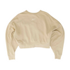 Beige Solid Sweatshirt Pullover