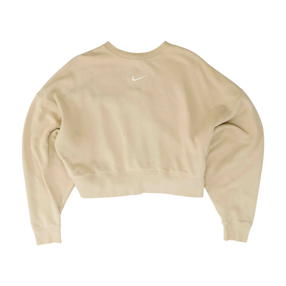 Beige Solid Sweatshirt Pullover