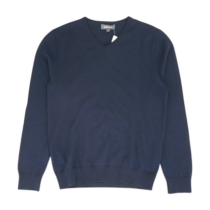 Navy Solid Pullover Sweater