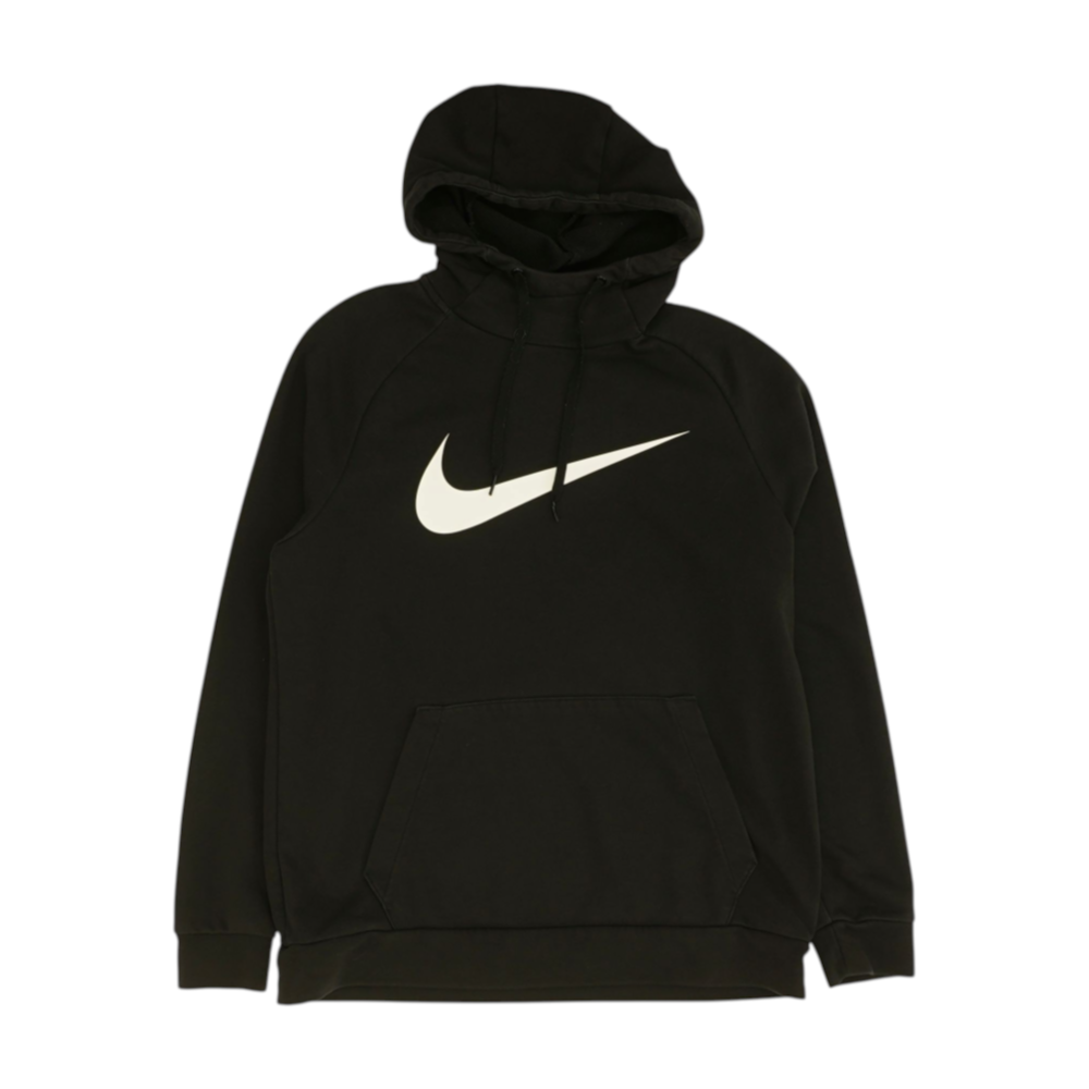 Black Solid Hoodie Pullover