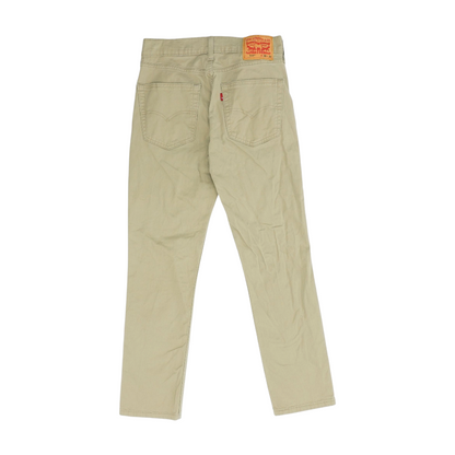 Beige Straight Pants