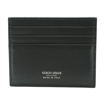 Black Leather Card Holder