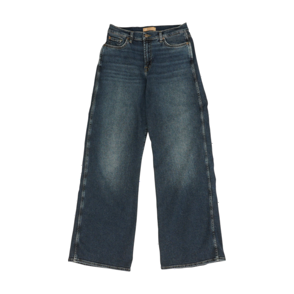 7 for All Mankind Blue Wide Leg Jeans – Image 1