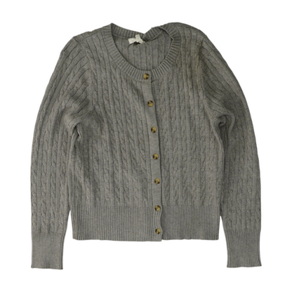 Gray Cardigan Sweater