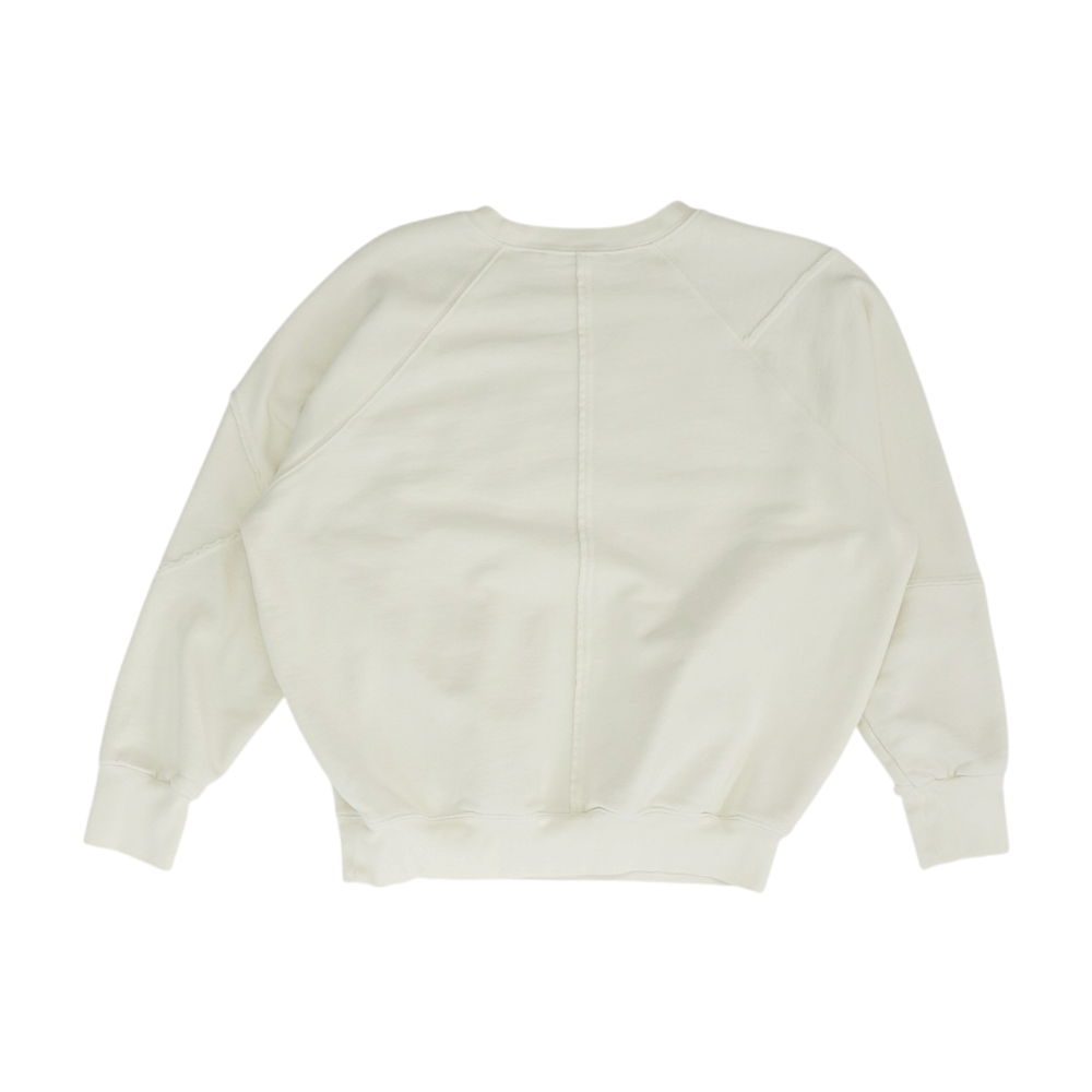 Ivory Solid Sweatshirt Pullover
