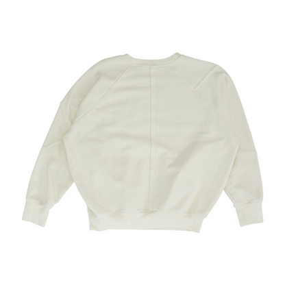 Ivory Solid Sweatshirt Pullover